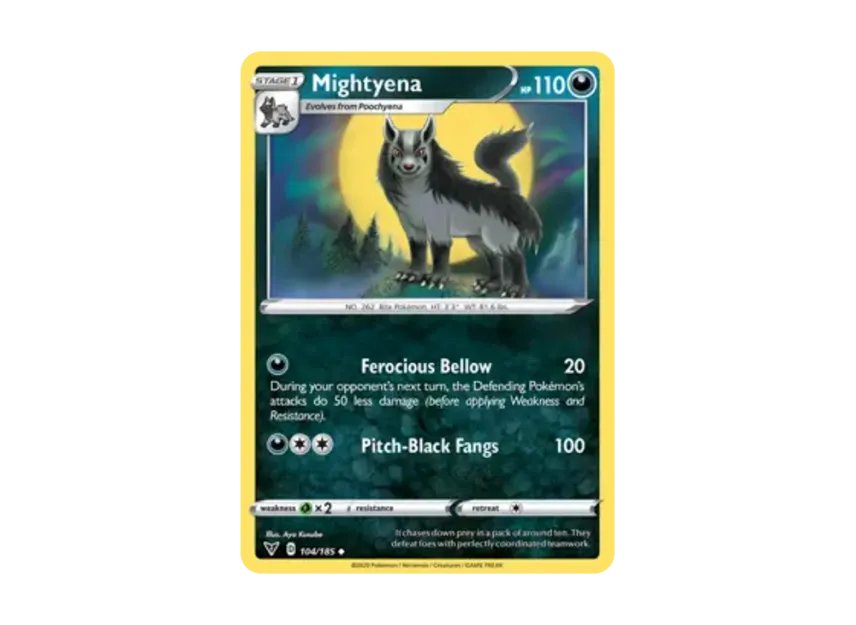 Mightyena U [185-VIVID-VOLTAGE 104/185] [EN] (Sword & Shield "Vivid Voltage")