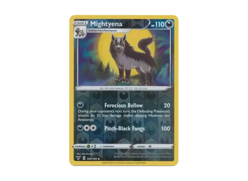 Mightyena U : Reverse Holo [185-VIVID-VOLTAGE 104/185] [EN] (Sword & Shield "Vivid Voltage")