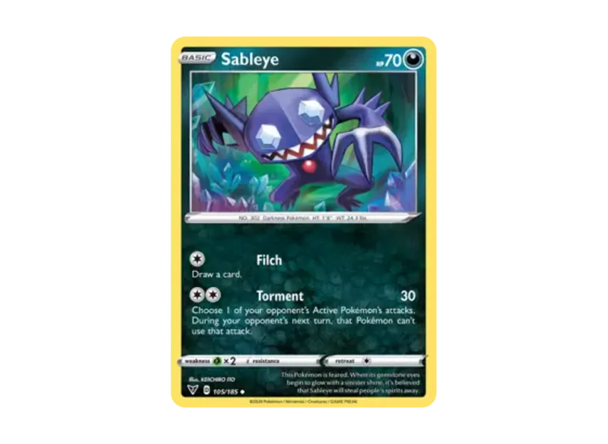 Sableye U [185-VIVID-VOLTAGE 105/185] [EN] (Sword & Shield "Vivid Voltage")
