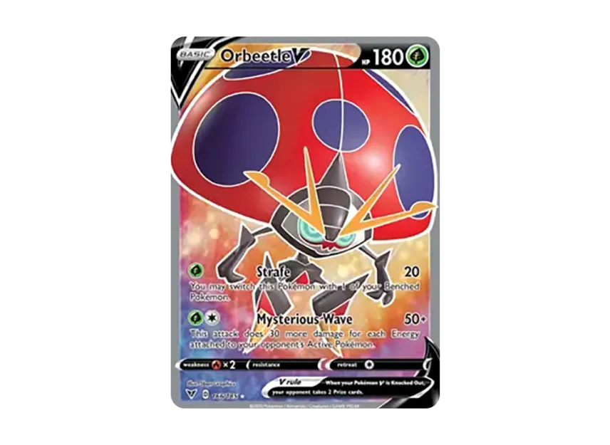 Orbeetle V UR [185-VIVID-VOLTAGE 166/185] (Sword & Shield "Vivid Voltage")