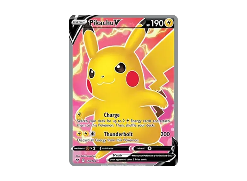 Pikachu V UR [185-VIVID-VOLTAGE 170/185] (Sword & Shield "Vivid Voltage")