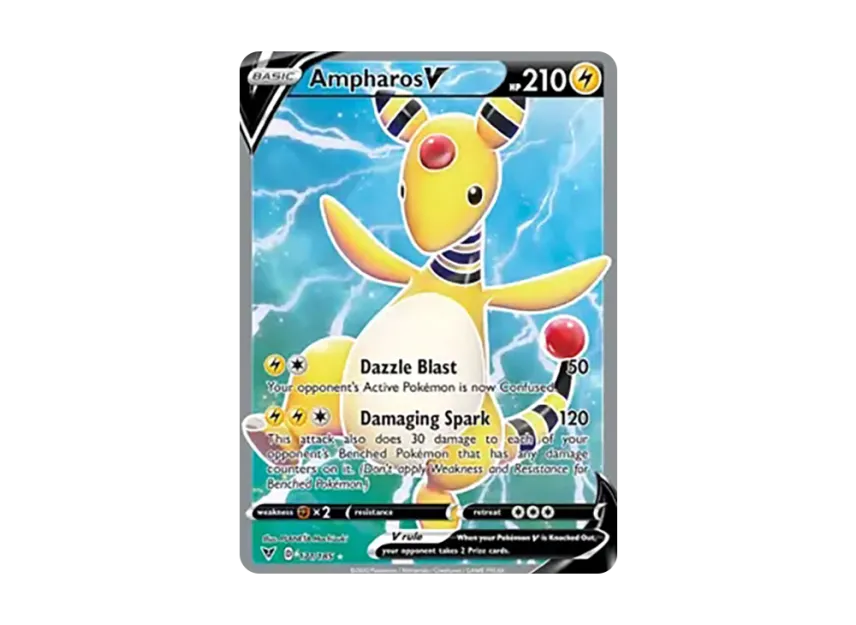 Ampharos V UR [185-VIVID-VOLTAGE 171/185] (Sword & Shield "Vivid Voltage")