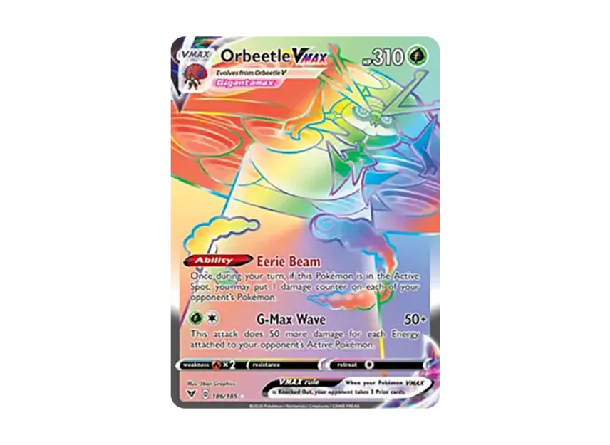 Orbeetle VMAX RR [185-VIVID-VOLTAGE 186/185] (Sword & Shield "Vivid Voltage")
