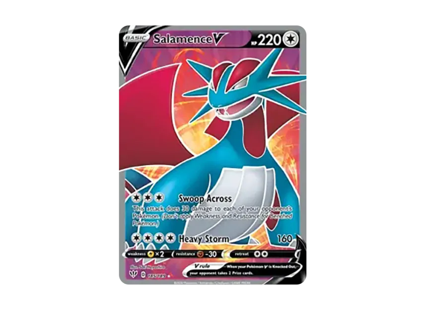Salamence V UR [189-DARKNESS-ABLAZE 185/189] (Sword & Shield "Darkness Ablaze")