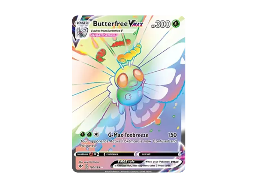 Butterfree VMAX RR [189-DARKNESS-ABLAZE 190/189] (Sword & Shield "Darkness Ablaze")
