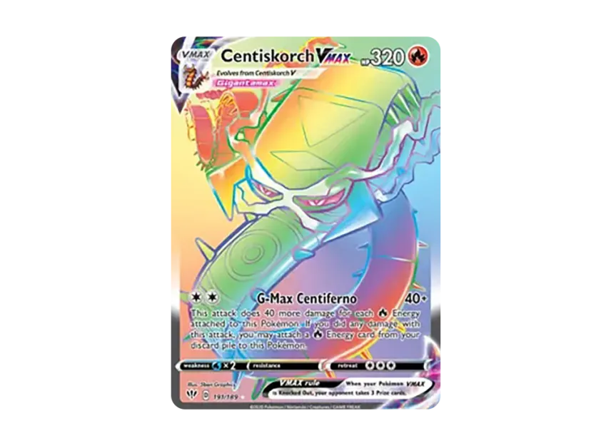 Centiskorch VMAX RR [189-DARKNESS-ABLAZE 191/189] (Sword & Shield "Darkness Ablaze")