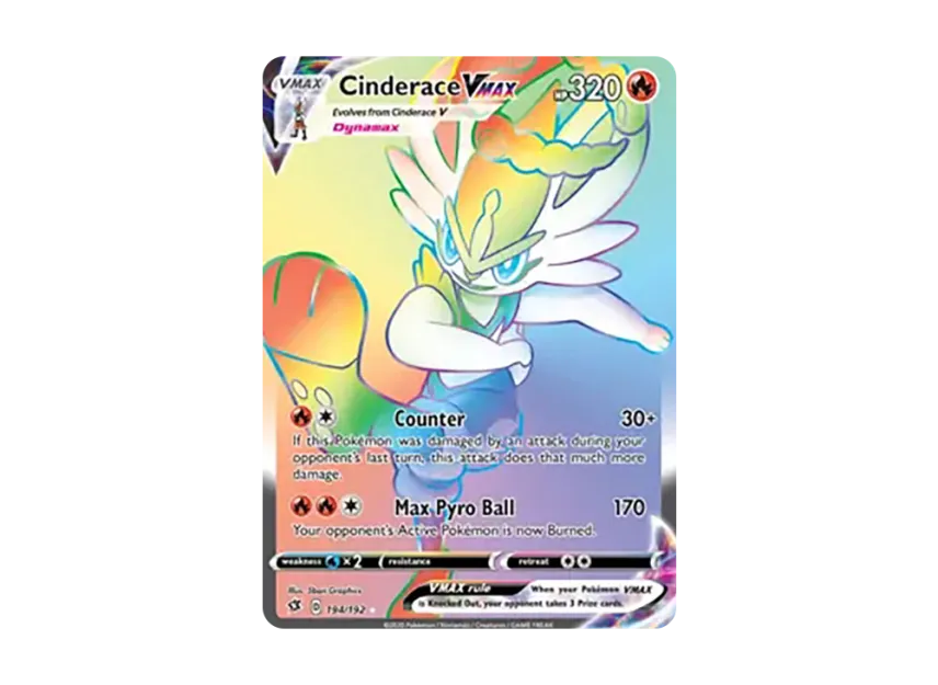 Cinderace VMAX RR [192-REBEL-CLASH 194/192] (Sword & Shield "Rebel Clash")