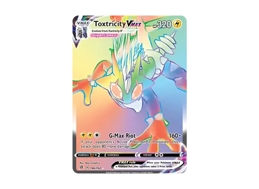 Toxtricity VMAX RR [192-REBEL-CLASH 196/192] (Sword & Shield "Rebel Clash")