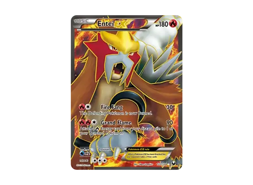 Entei EX UR [108-DARK-EXPLORERS 103/108] (Black & White "Dark Explorers")