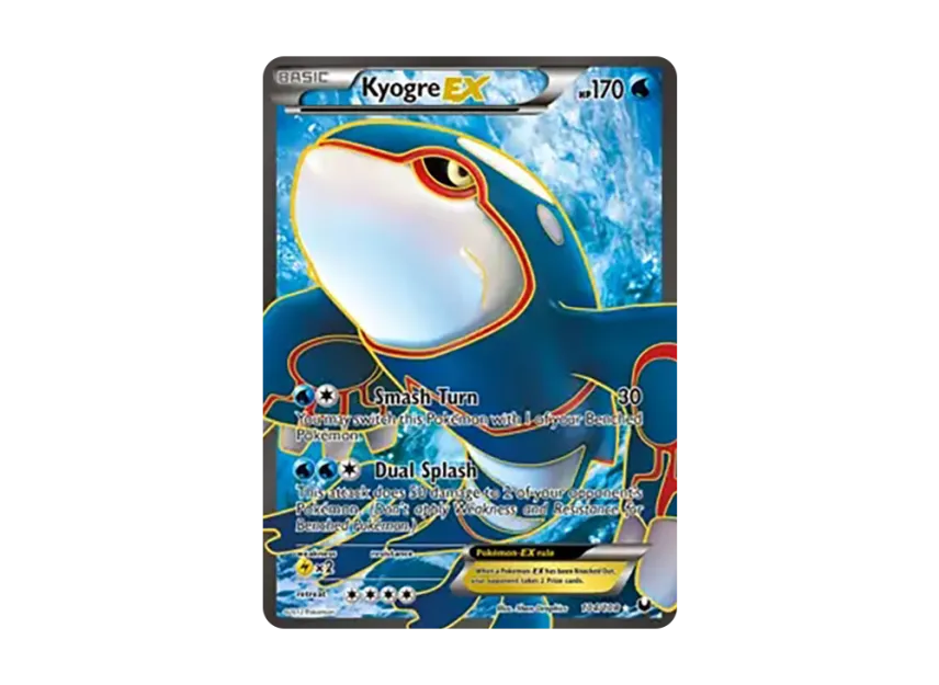 Kyogre EX UR [108-DARK-EXPLORERS 104/108] (Black & White "Dark Explorers")