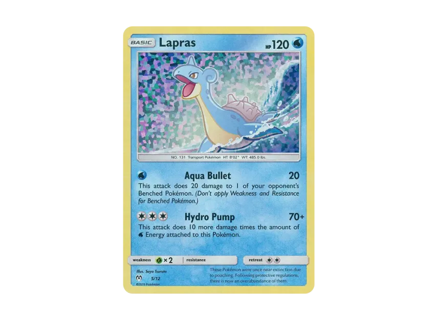 Lapras : Holo [12-MCDONALD-S-COLLECTION-2019 5/12] (Sun & Moon "McDonald's Collection 2019")