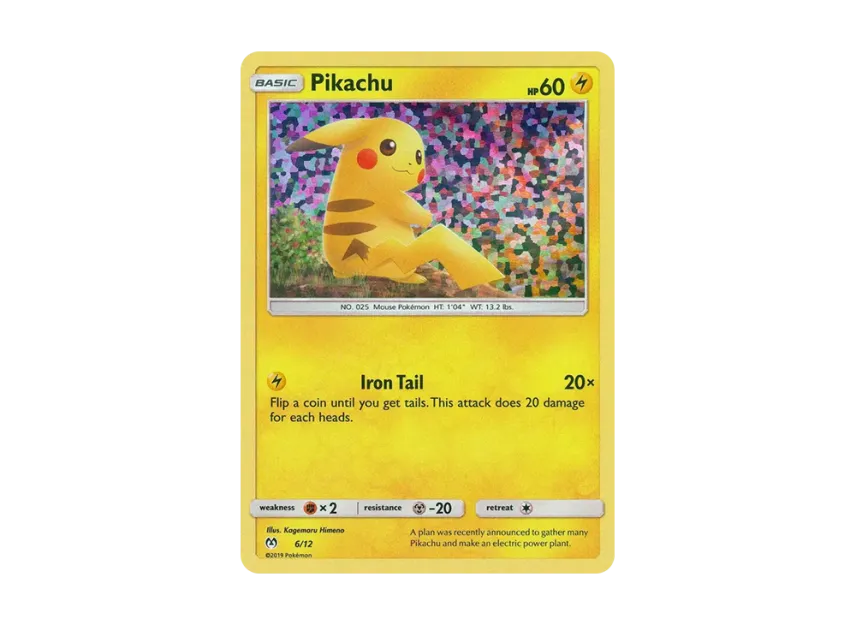 Pikachu : Holo [12-MCDONALD-S-COLLECTION-2019 6/12] (Sun & Moon "McDonald's Collection 2019")