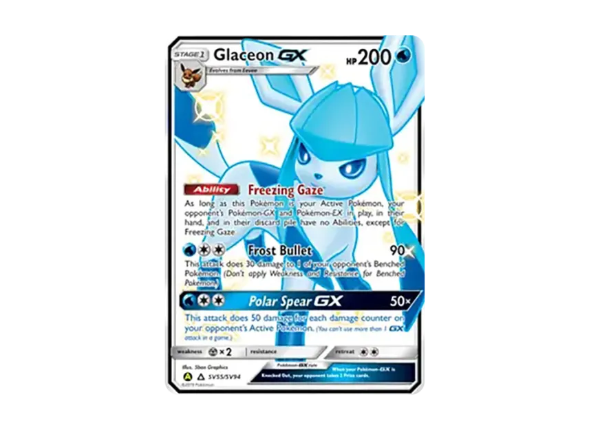 Glaceon GX SUR [SV55/SV94] (Sun & Moon "Hidden Fates")