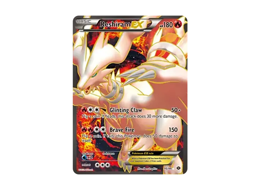 Reshiram EX UR [99-NEXT-DESTINIES 95/99] (Black & White "Next Destinies")