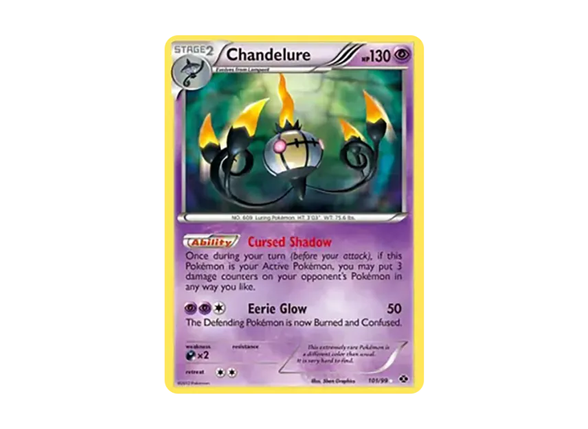Chandelure HR [99-NEXT-DESTINIES 101/99] (Black & White "Next Destinies")