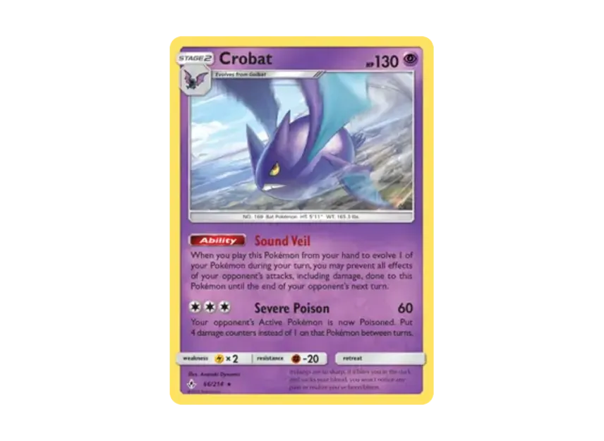 Crobat R [214-UNBROKEN-BONDS 66/214] [EN] (Sun & Moon "Unbroken Bonds")