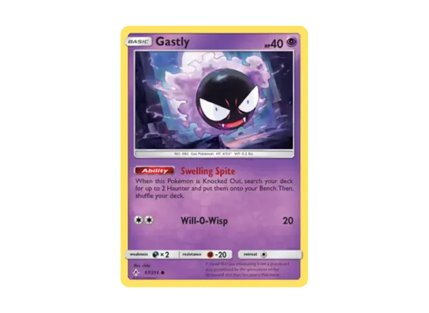Gastly C [214-UNBROKEN-BONDS 67/214] [EN] (Sun & Moon "Unbroken Bonds")