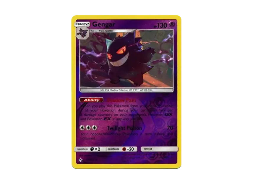 Gengar R : Reverse Holo [214-UNBROKEN-BONDS 70/214] [EN] (Sun & Moon "Unbroken Bonds")