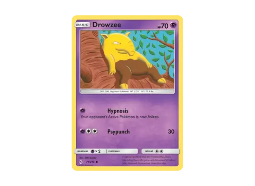 Drowzee C [214-UNBROKEN-BONDS 71/214] [EN] (Sun & Moon "Unbroken Bonds")