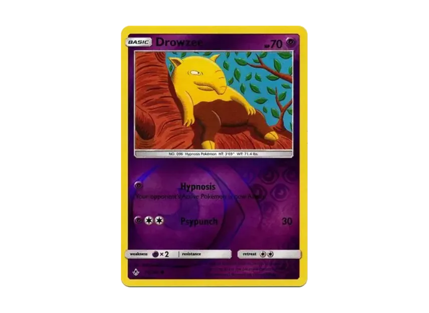 Drowzee C : Reverse Holo [214-UNBROKEN-BONDS 71/214] [EN] (Sun & Moon "Unbroken Bonds")