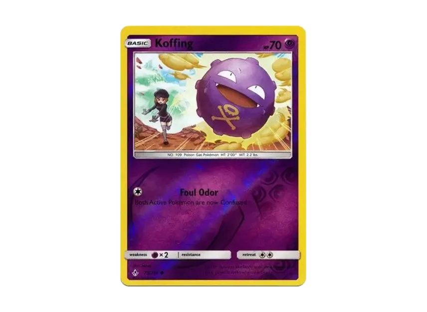 Koffing C : Reverse Holo [214-UNBROKEN-BONDS 73/214] [EN] (Sun & Moon "Unbroken Bonds")
