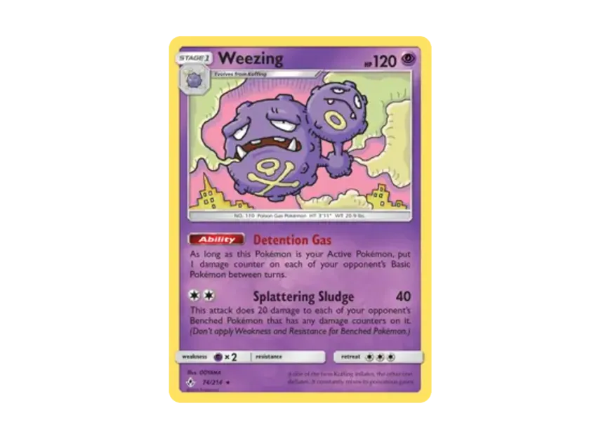 Weezing R [214-UNBROKEN-BONDS 74/214] [EN] (Sun & Moon "Unbroken Bonds")