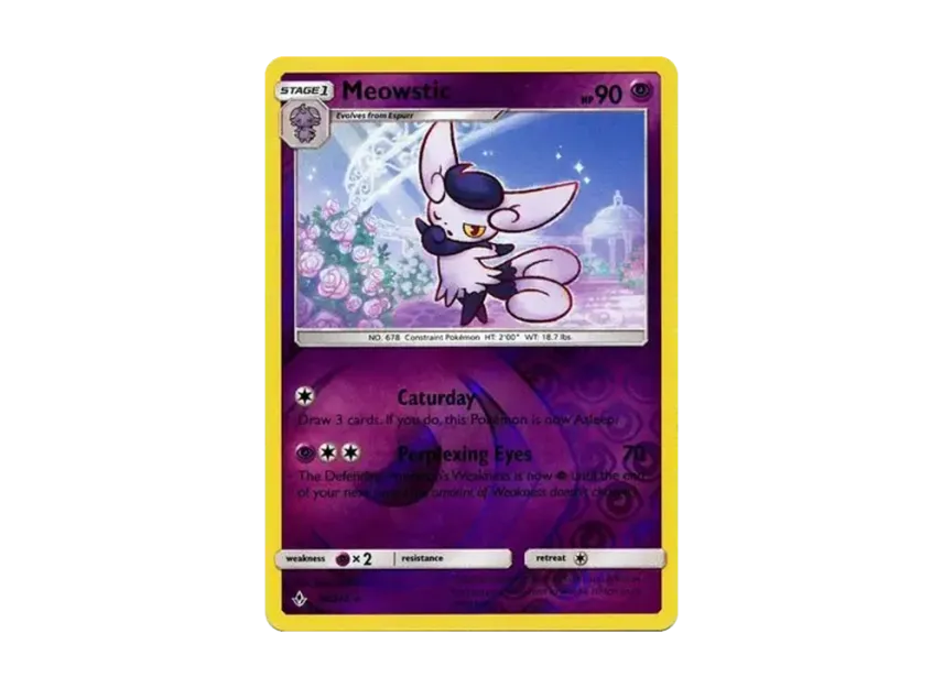 Meowstic R : Reverse Holo [214-UNBROKEN-BONDS 80/214] [EN] (Sun & Moon "Unbroken Bonds")