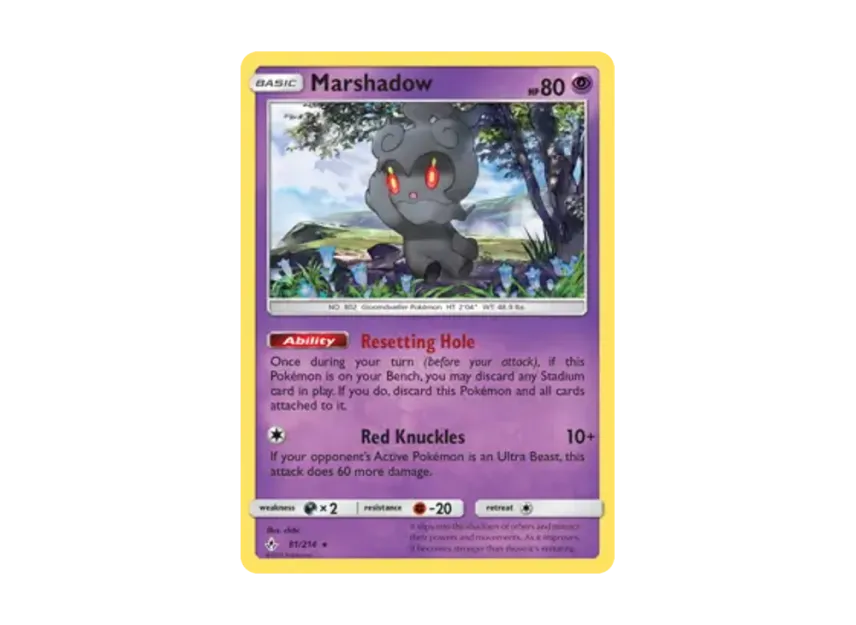 Marshadow R : Holo [214-UNBROKEN-BONDS 81/214] [EN] (Sun & Moon "Unbroken Bonds")