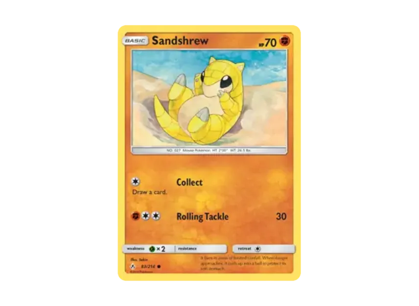 Sandshrew C [214-UNBROKEN-BONDS 83/214] [EN] (Sun & Moon "Unbroken Bonds")