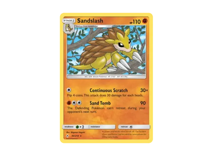 Sandslash R [214-UNBROKEN-BONDS 84/214] [EN] (Sun & Moon "Unbroken Bonds")