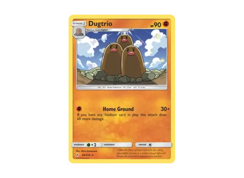 Dugtrio R [214-UNBROKEN-BONDS 86/214] [EN] (Sun & Moon "Unbroken Bonds")