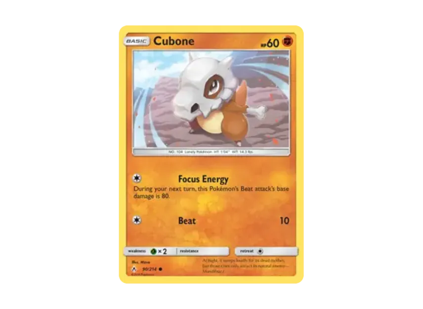 Cubone C [214-UNBROKEN-BONDS 90/214] [EN] (Sun & Moon "Unbroken Bonds")