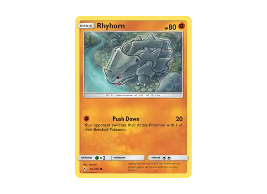 Rhyhorn C [214-UNBROKEN-BONDS 92/214] [EN] (Sun & Moon "Unbroken Bonds")