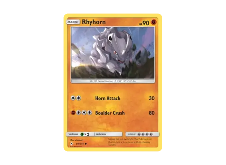 Rhyhorn C [214-UNBROKEN-BONDS 93/214] [EN] (Sun & Moon "Unbroken Bonds")