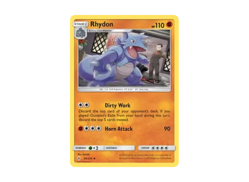 Rhydon U [214-UNBROKEN-BONDS 94/214] [EN] (Sun & Moon "Unbroken Bonds")