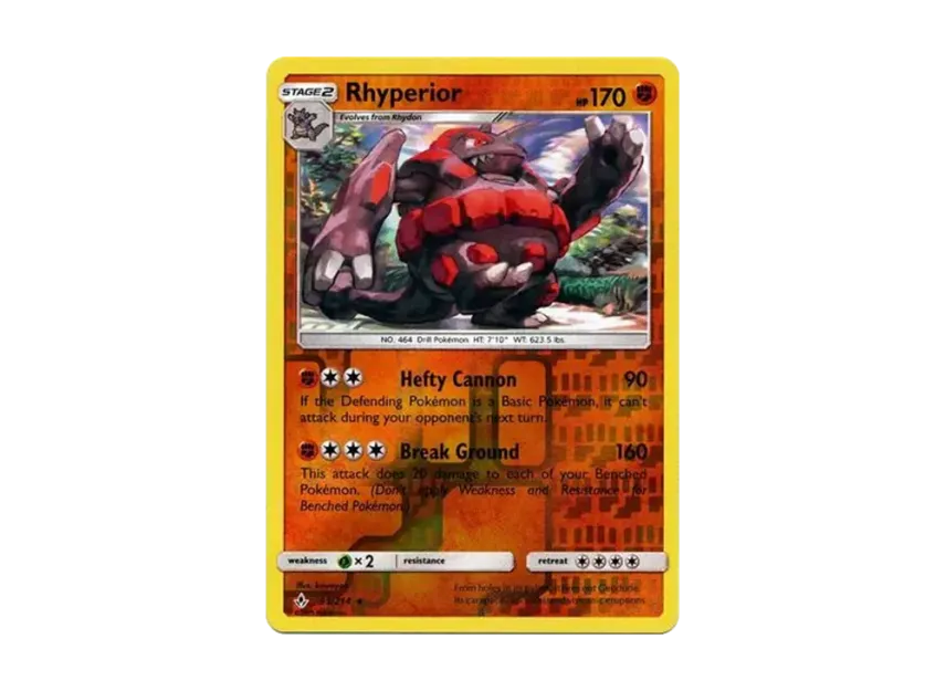 Rhyperior R : Reverse Holo [214-UNBROKEN-BONDS 95/214] [EN] (Sun & Moon "Unbroken Bonds")