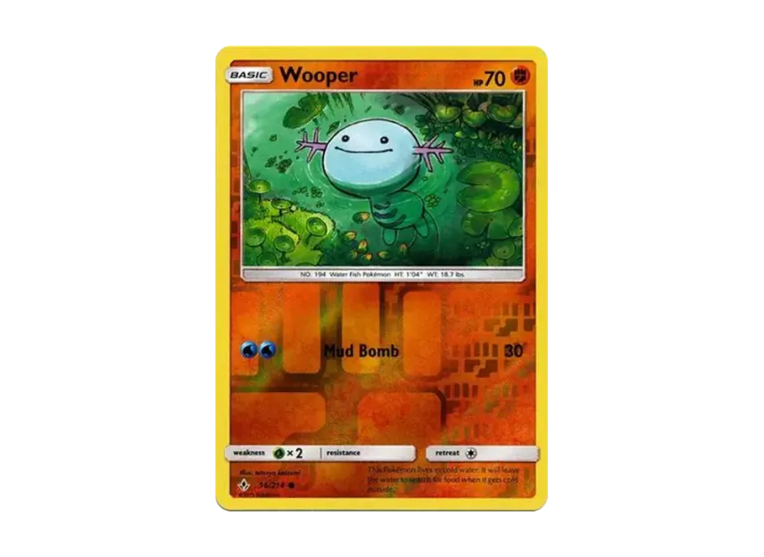 Wooper C : Reverse Holo [214-UNBROKEN-BONDS 96/214] [EN] (Sun & Moon "Unbroken Bonds")