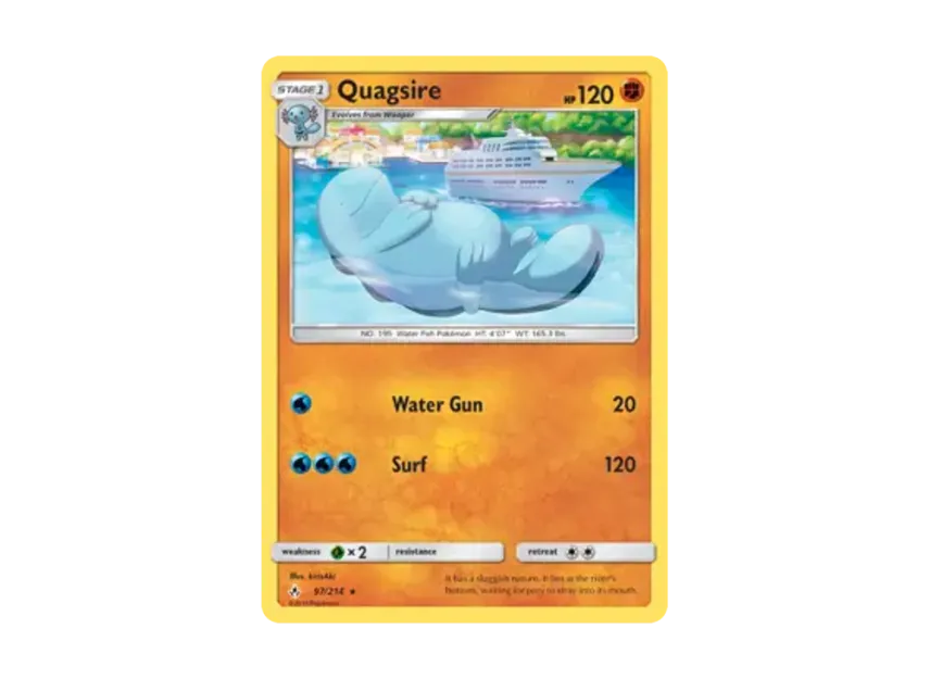 Quagsire R [214-UNBROKEN-BONDS 97/214] [EN] (Sun & Moon "Unbroken Bonds")
