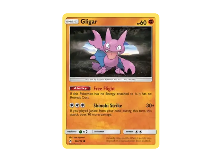 Gligar C [214-UNBROKEN-BONDS 98/214] [EN] (Sun & Moon "Unbroken Bonds")