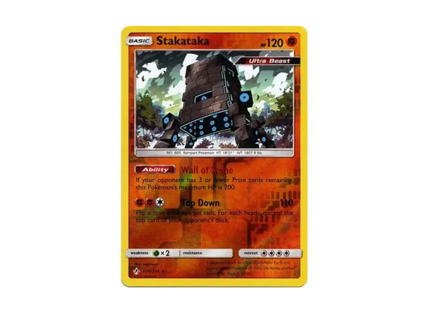 Stakataka R : Reverse Holo [214-UNBROKEN-BONDS 106/214] [EN] (Sun & Moon "Unbroken Bonds")