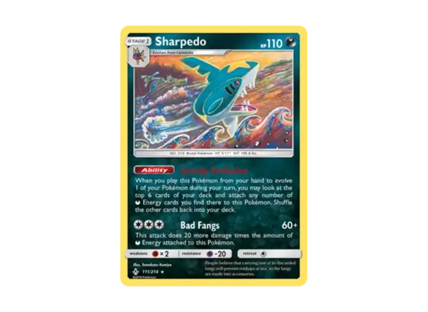 Sharpedo R [214-UNBROKEN-BONDS 111/214] [EN] (Sun & Moon "Unbroken Bonds")