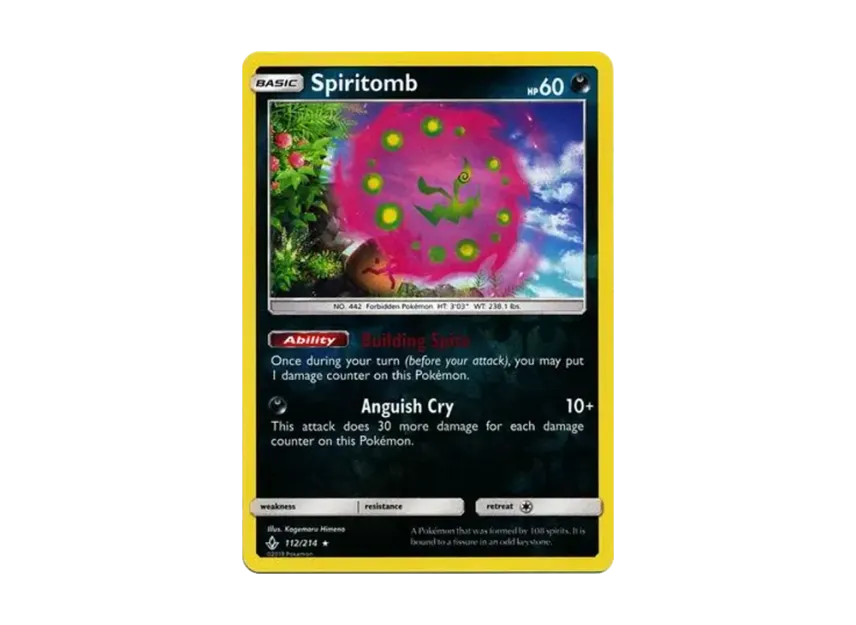 Spiritomb R : Reverse Holo [214-UNBROKEN-BONDS 112/214] [EN] (Sun & Moon "Unbroken Bonds")