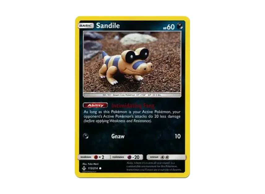 Sandile C : Reverse Holo [214-UNBROKEN-BONDS 113/214] [EN] (Sun & Moon "Unbroken Bonds")