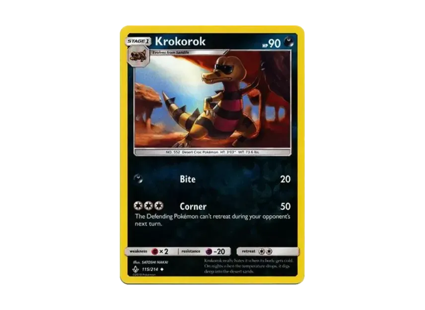 Krokorok U : Reverse Holo [214-UNBROKEN-BONDS 115/214] [EN] (Sun & Moon "Unbroken Bonds")