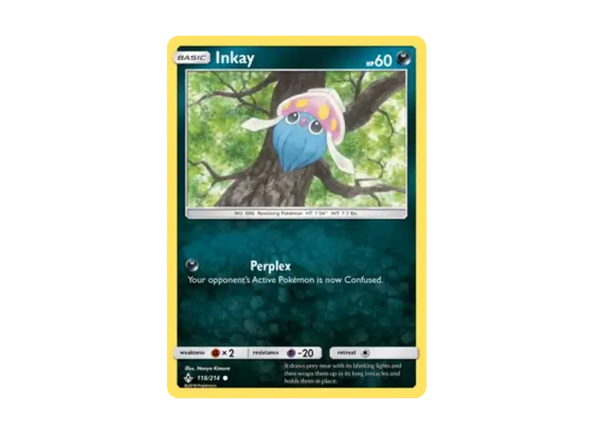Inkay C [214-UNBROKEN-BONDS 118/214] [EN] (Sun & Moon "Unbroken Bonds")
