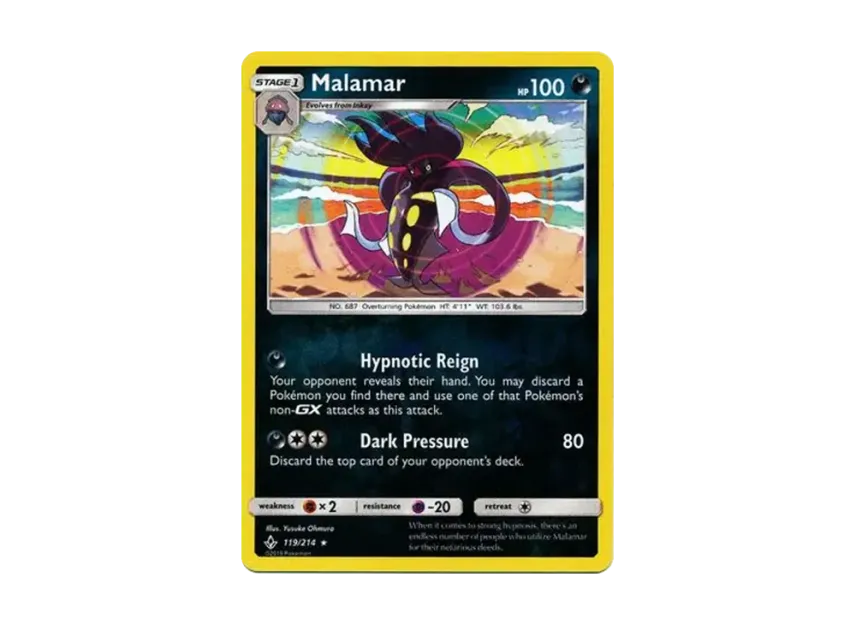 Malamar R : Reverse Holo [214-UNBROKEN-BONDS 119/214] [EN] (Sun & Moon "Unbroken Bonds")