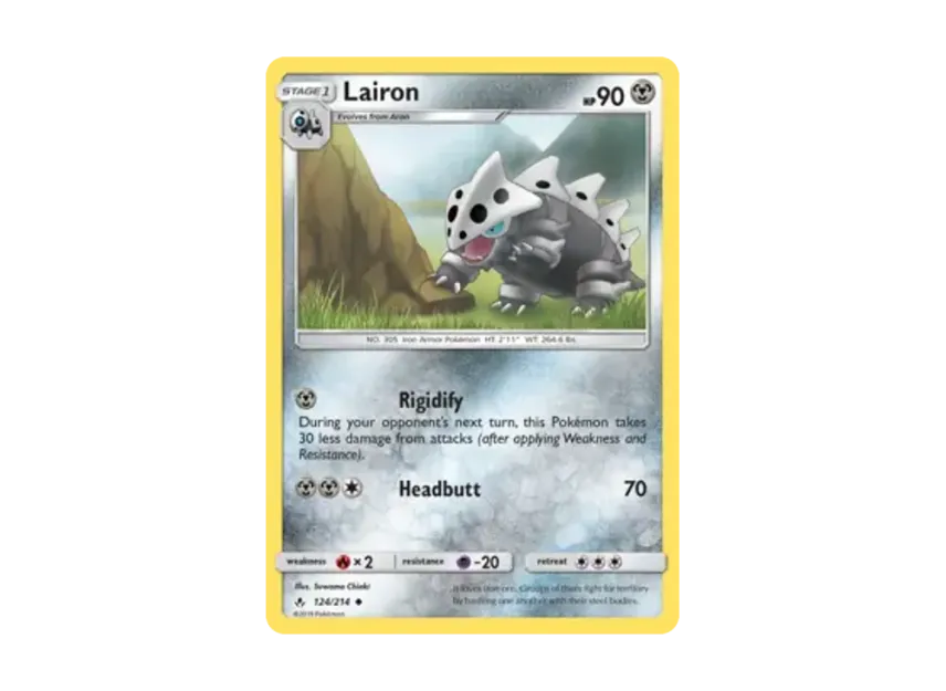 Lairon U [214-UNBROKEN-BONDS 124/214] [EN] (Sun & Moon "Unbroken Bonds")