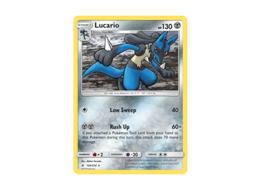 Lucario R [214-UNBROKEN-BONDS 126/214] [EN] (Sun & Moon "Unbroken Bonds")