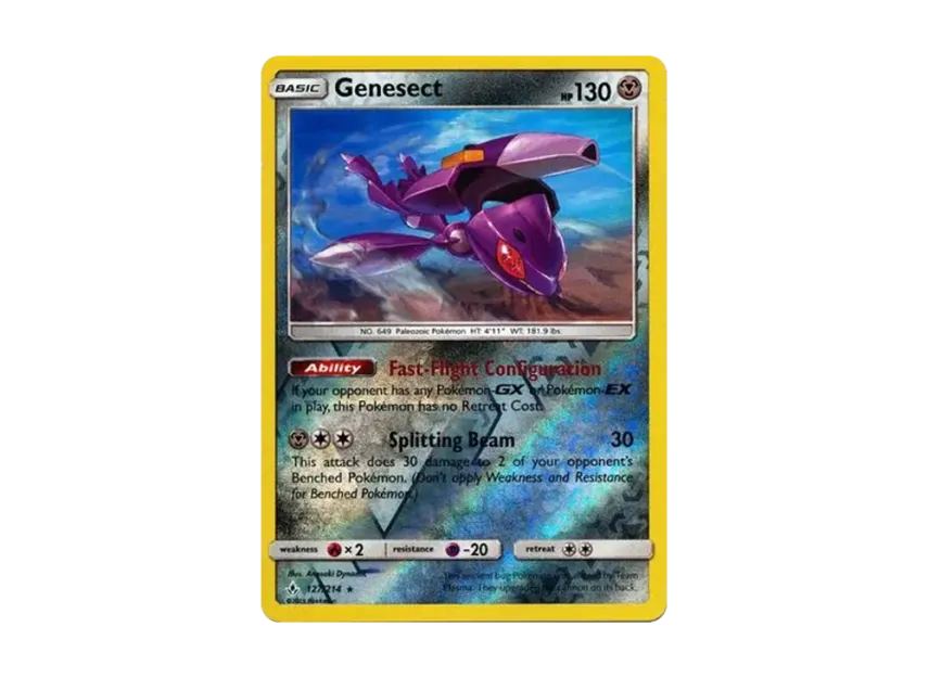 Genesect R : Reverse Holo [214-UNBROKEN-BONDS 127/214] [EN] (Sun & Moon "Unbroken Bonds")