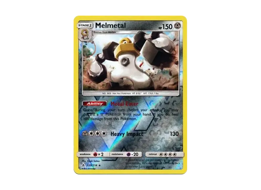 Melmetal R : Reverse Holo [214-UNBROKEN-BONDS 129/214] [EN] (Sun & Moon "Unbroken Bonds")